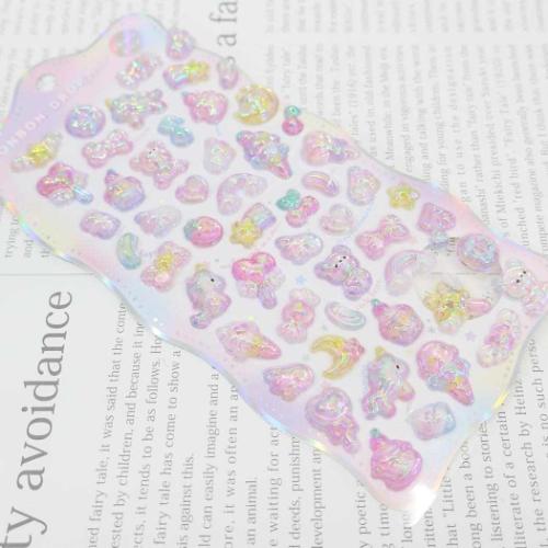 シールシート ボンボンドロップシール オーロラ ゆめいろボンボン