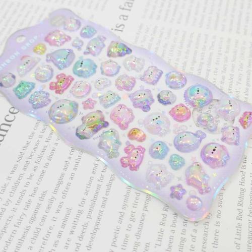 シールシート ボンボンドロップシール オーロラ ぷかぷかボンボン