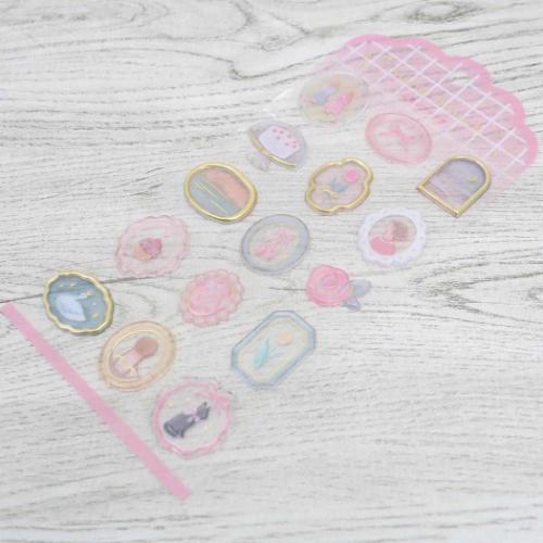 シュクレブローチステッカー シールシート 乙女のブローチ クーリア デコシール