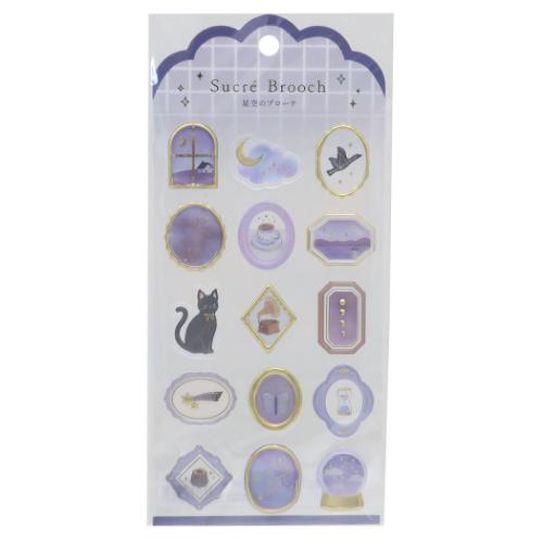 シールシート シュクレブローチステッカー 星空のブローチ