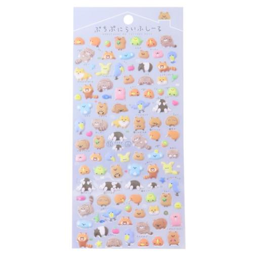 シールシート ぷちぷにらいふしーる れあらいふ クーリア デコシール 立体シール