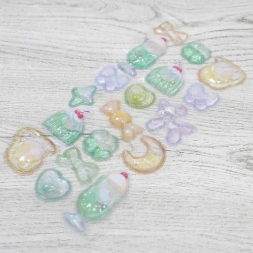 シールシート クリアジェムステッカー ライムグリーン : キャラクター