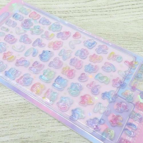 シールシート ボンボンドロップシール 文字 もじもじボンボン ひらがな