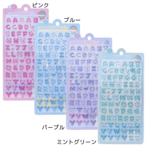 シールシート ボンボンドロップシール 文字シール もじもじボンボン
