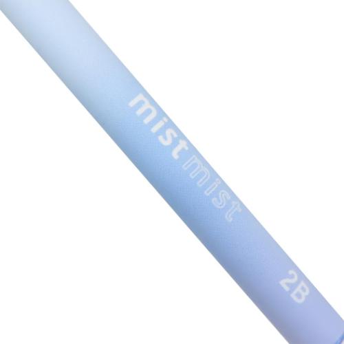 鉛筆 ミストミスト 2B 丸軸 ブルー 新学期準備文具 筆記用具 小学生 シンプル