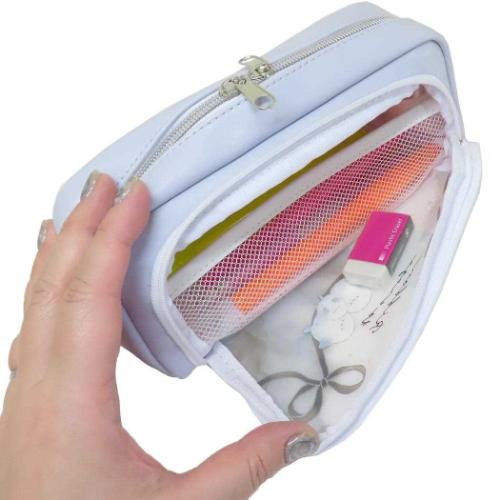 エンリーベグリン ペンケース おまけポーチ付き ペンケース オープンクリアBOXペンポーチ りぼんとえなが クーリア