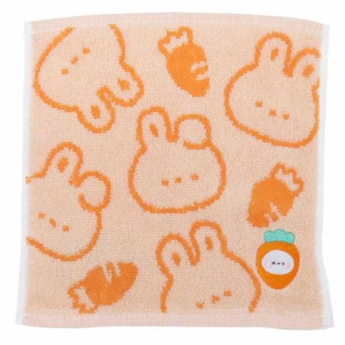 ミニタオル ジャガードハンカチタオル にんじん クーリア