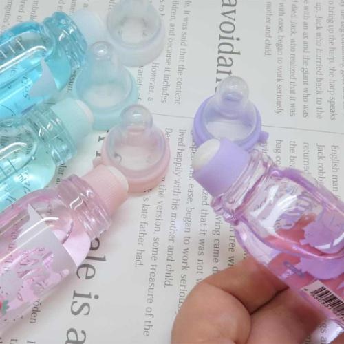 糊 もちえなが ほ乳瓶型水のり つやつや 新学期準備文具