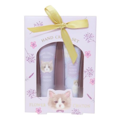 ハンドクリームセット フラワーシャトン ハンドケアギフトセット ねこ クーリア ラグドール グッズ