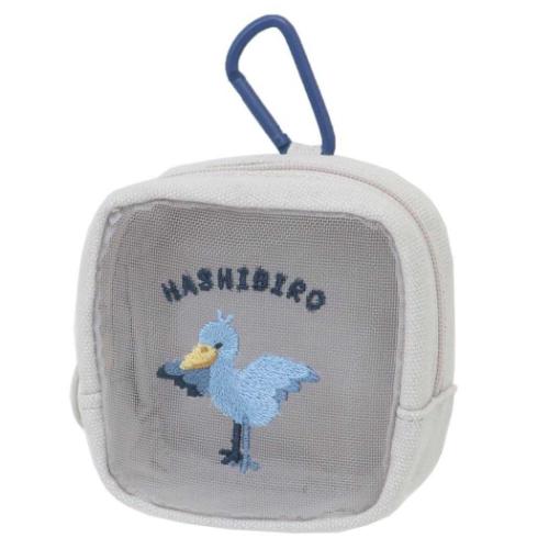 ミニポーチ レアアニマル カラビナ付きミニポーチ アニマル ハシビロコウ 小物入れ