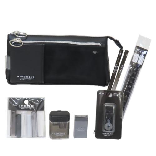 文具セット 8点文房具セット アンドモノトーン ブラック クーリア 新