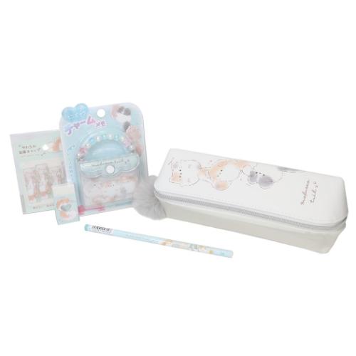 5点文房具セット もふっとてーる 文具セット クーリア ゆらゆら グッズ