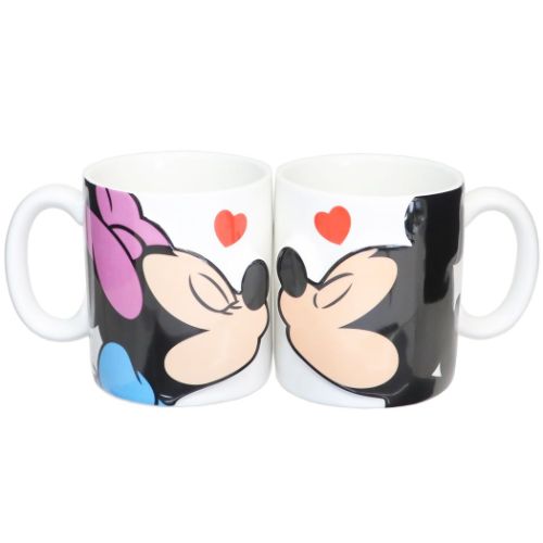 ミッキーマウス＆ミニーマウス ディズニー キャラクター ギフト食器 ペアマグカップ2個セット｜cinemacollection