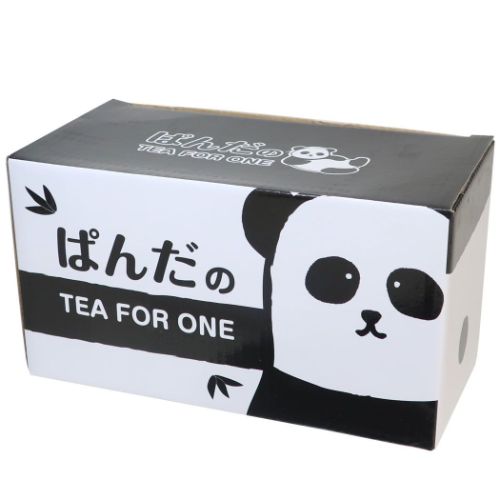 アニマル食器 ティーポット＋ティーカップ ティーフォーワンセット おもしろ雑貨 プレゼント ギフト ぱんだのティーフォーワン サンアート
