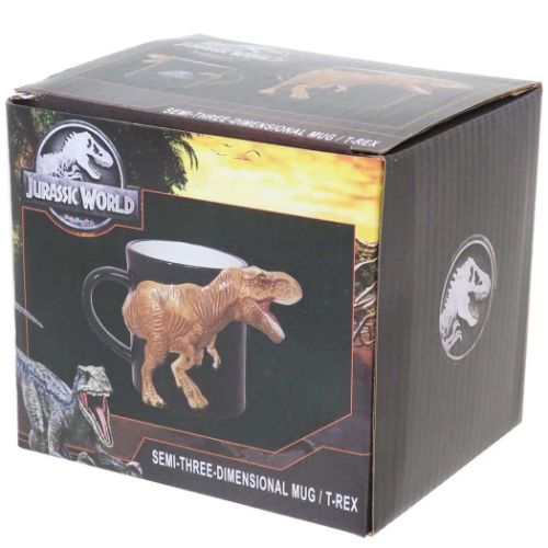 半立体マグ マグカップ ジュラシックワールド T-REX 恐竜 サンアート プレゼント おもしろ雑貨 映画キャラクター