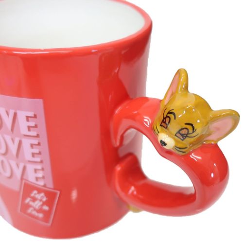 磁器製マグ マグカップ トムとジェリー ワーナーブラザース LOVE ジェリー＆チェリー サンアート