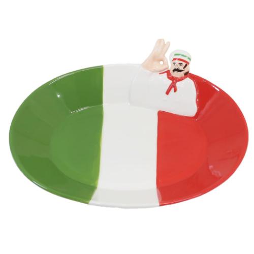 サンアート イタリアおじさんパスタ皿 中皿 ユニーク 贈り物