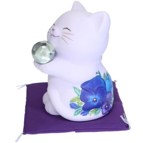 アナスイ　招き猫　貯金箱　高さ9cm　パープル　紫 アナスイ 招き猫 貯金箱 高さ9cm パープル 紫 71vxopHzHML