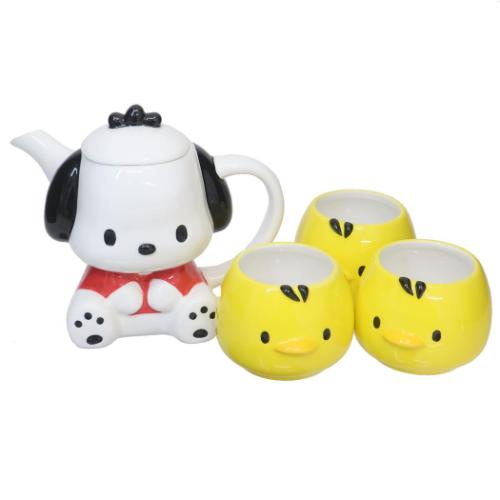 ポチャッコ キャラクター ティーセット 磁器製ティーポット