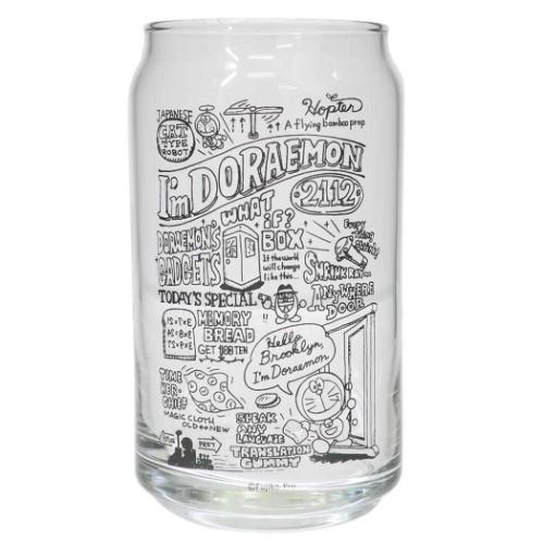 ドラえもん 缶型グラス ガラスコップ 藤子F不二雄 アニメキャラクター