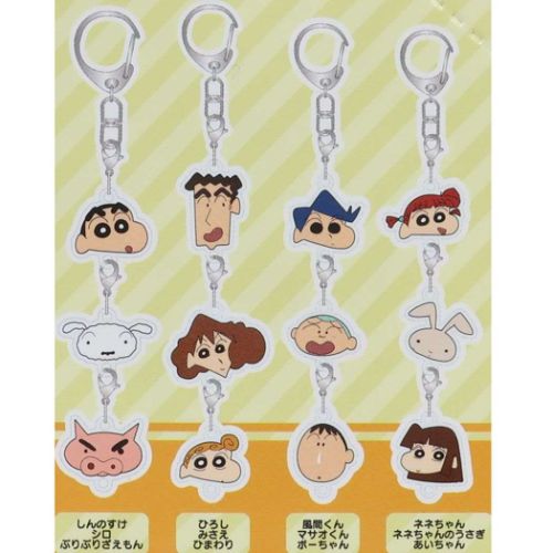 クレヨンしんちゃん アニメキャラクター キーリング 3連アクリル