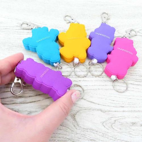通販 送料無料  ケアベア CareBears キャラクター キーリング ラバーリール バッグ・財布