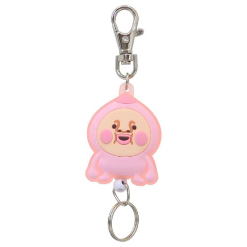 こびとづかん キャラクター キーリング ラバーリールキーホルダー カクレモモジリ