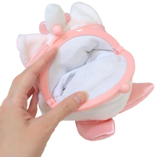 ネックポーチ プラがまぐち おしゃれキャット マリー エスケイジャパン ディズニー ぬいぐるみがまぐちポーチ ポシェット