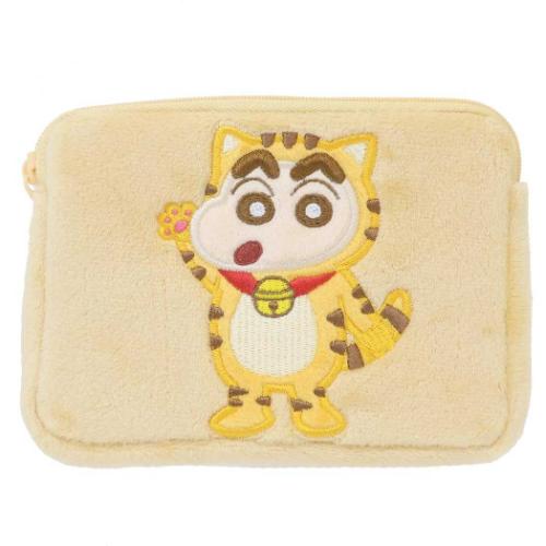 クレヨンしんちゃん ミニティッシュポーチ ミニポーチ アニメキャラクター なりきりアニマル ねこ