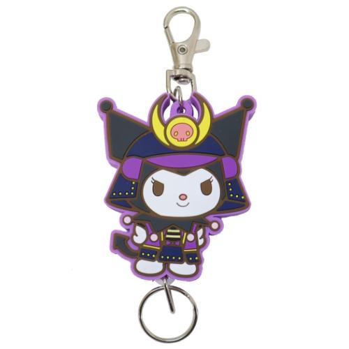 キーリング ラバーリールキーホルダー クロミ 将軍 武将 サンリオ