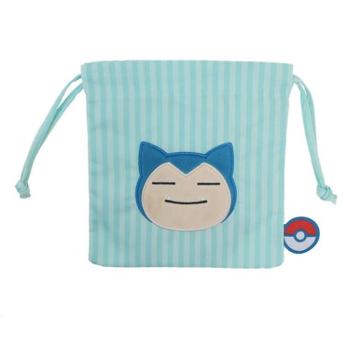 ポケットモンスター ポケモン キャラクター 巾着袋 アップリケ刺繍巾着 きんちゃくポーチ カビゴン 爆買