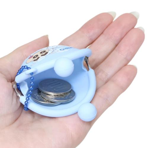 シリコンミニがまぐちポーチ クレヨンしんちゃん 小銭入れ ティーズファクトリー シロ グッズ