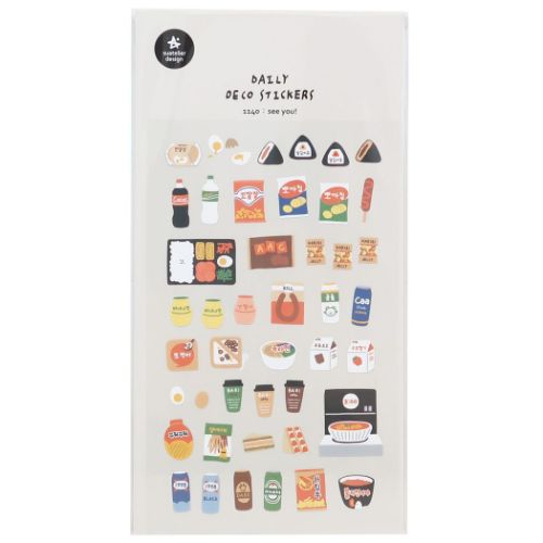 シールシート スワテリエステッカー see you S＆C 食べ物 フード デコレーション DECOシール かわいい