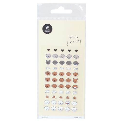 シールシート スワテリエミニステッカー いぬ deco10 S＆C 犬 デコレーション DECOシール