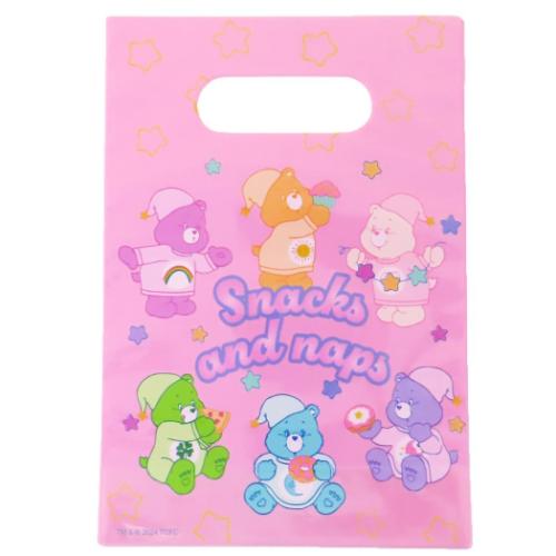 ケアベア グッズ ラッピング用品 CareBears キャラクター ラッピングPP手提げ 7枚セット CB Snacks and naps