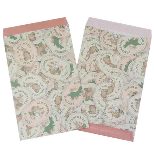 ピーターラビット グッズ ラッピング用品 絵本キャラクター ラッピング 平袋 8枚入り BP ベリー＆ローズB