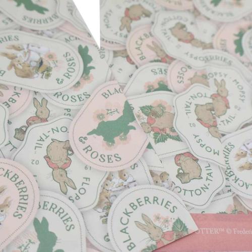 ピーターラビット グッズ ラッピング用品 絵本キャラクター ラッピング 平袋 8枚入り BP ベリー＆ローズB