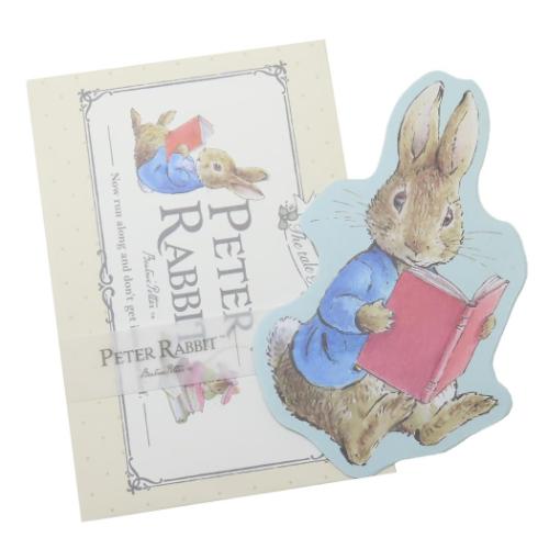 ピーターラビット ダイカットミニレター レターセット BOOK 絵本キャラクター