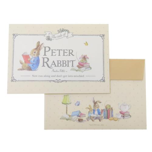 ピーターラビット ダイカットミニレター レターセット BOOK 絵本キャラクター