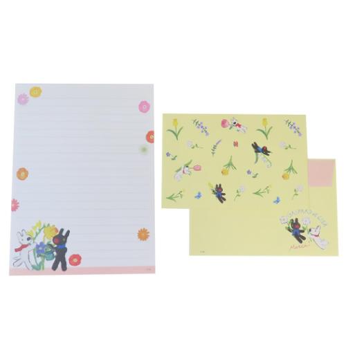 リサとガスパール レターセット 手紙セット 花 絵本キャラクター グッズ