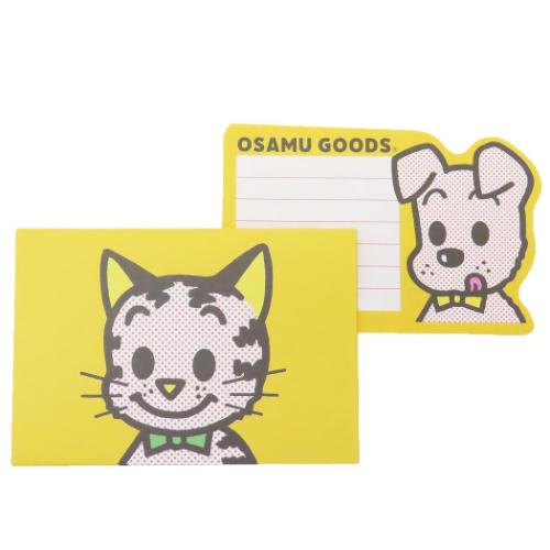 オサムグッズ Osamu Goods キャラクター 手渡し手紙セット ダイカットミニレター 黄 S＆C