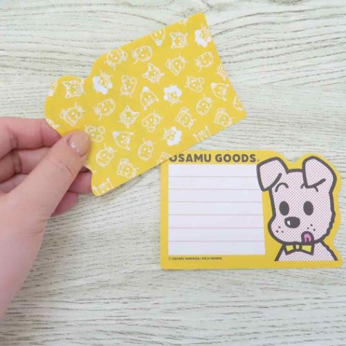 オサムグッズ Osamu Goods キャラクター 手渡し手紙セット ダイカットミニレター 黄 S＆C
