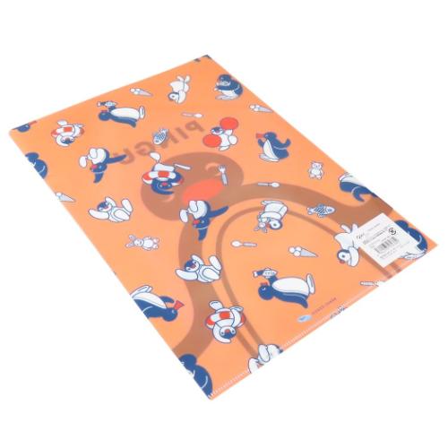 クリアフォルダー ピングー A4シングルクリアファイル Pingu 新学期 