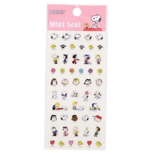 ミニシール シールシート ピーナッツ スヌーピー フラワー S＆C