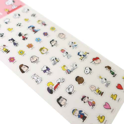 ミニシール シールシート ピーナッツ スヌーピー フラワー S＆C