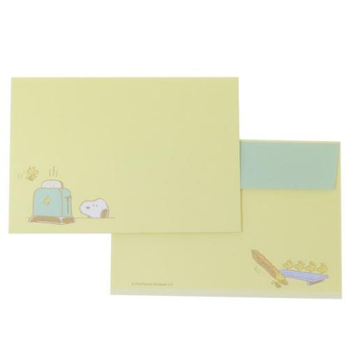 スヌーピー キャラクター 手渡し手紙セット ダイカットミニレター SN パン ピーナッツ