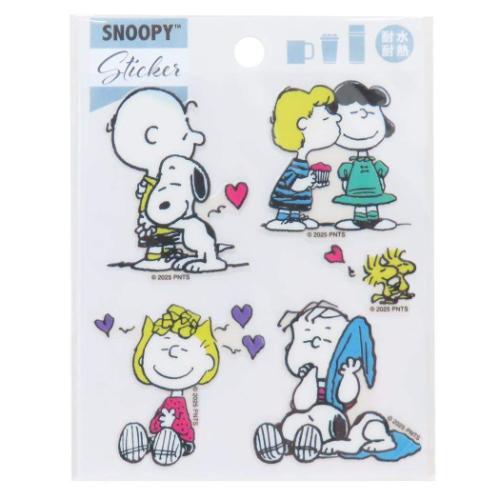 スヌーピー ピーナッツ キャラクター ステッカー 耐熱耐水ステッカー ハグ