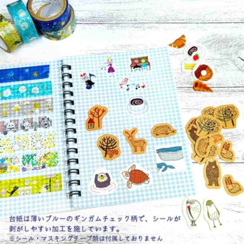シール手帳 シール帳 A6 ミモザ シール堂印刷