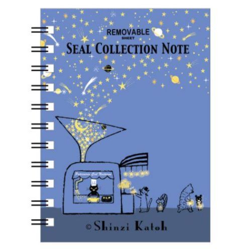 シール手帳 シール帳 A6 星屑クッキー シール堂印刷 : キャラクターの