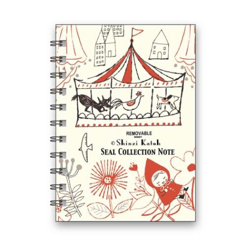 シール帳 Shinzi Katoh シール手帳 シール堂印刷 CHUBBY RED RING HOOD